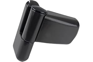 FixRello Black Flag Hinge – 100mm Heavy Duty Adjustable Door Hinge – Fits Left & Right Handed Doors - 1x Hinge Only (Black 1)