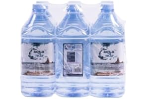 AQUA DE MAR Eau de mer hypertonique 2 litres (lot de 6 unités) - Récipient en plastique sans bisphénol A et phtalates - Aqua de mer - Plusieurs avantages - Captée dans le parc naturel Cabo de Gata (Almeria)