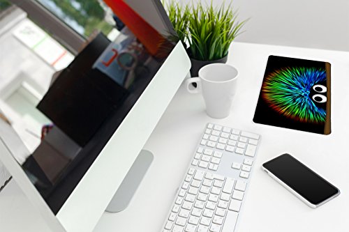 Silent Monsters Gaming und Office Mauspad 24 x 20 cm, Mousepad Design hedgehog 2 - 4