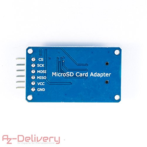 AZDelivery SPI Reader Micro Speicher SD TF Karte Memory Card Shield Modul für Arduino - 3