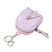 Produktbild Gysad Geldbörse Tragbare Geldbörse Damen Portemonnaie Schön-Quaste-Schlüsselbund Coin Pouch für Münzen,Kleingeld,Schlüssel und kleine Sache Damen Mädchen Geschenk 1 stückLila 10.5 * 7.5cm