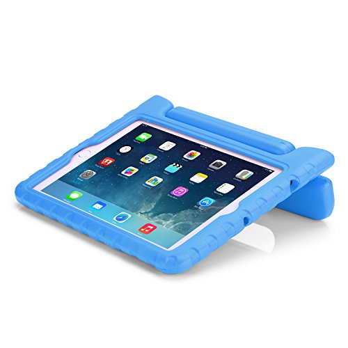 MoKo Hülle für iPad Mini 3 / 2 / 1 – Superleicht EVA Stoßfest Kinderfreundlich Kinder Schutzhülle mit umwandelbarer Handgriff Handle und Standfunktion für Apple iPad Mini 3/2/1, Blau (Nicht für Mini 4) - 6