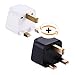 Produktbild Universal Reiseadapter für UK Großbritannien England London Irland Schottland, Reisestecker Travel Adapter Malta Dubai (Typ G 1x schwarz + 1x weiß)