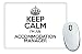 Produktbild Schwarz Keep Calm I 'm eine Unterkunft Manager Mauspad TXT 3160