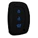 KMH HY00039BKBL 3 Button Smart Key Cover for Car (Black and Blue) RS.249.00