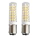 Produktbild B15 LED Birne / [2er Pack] SFTlite SBC Ba15d 5 Watts LED Glühbirne 75SMD LEDs Nicht Dimmbar - Double Connect Bajonett Warm Weiß 3000K 360° Lichtwinkel 500 Lumen - Ersatz für 45W Halogenlampen