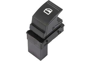 AUTOZOCO Interruttore alzacristalli 3 pin compatibile con Seat e VW nero