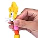 niceEshop(TM) Lovely Petal Style Baby Pacifier Holder Silicone Pacifier Clip, Yellow (#1)
