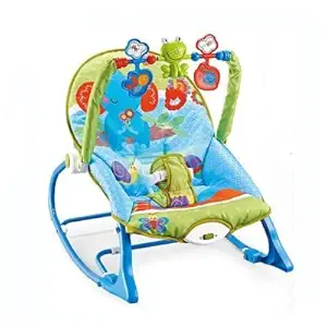 Ad Fresh Baby Music Rocking Chair | Infant-to-Toddler Rocker | Baby Bouncer | Baby Rocking Chair with Toys | Baby Musical Rocker for Baby Boys/Girls/Toddlers/Infants