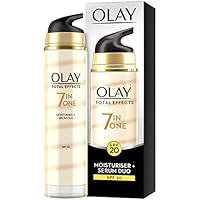 Olay - Total effects, 7 - in - 1 hidratante y serum duo, factor de protección solar 20 - 40 ml