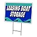 Produktbild Leasing Boot Aufbewahrung 45,7 x 61 cm Yard Sign & dem Spiel Outdoor Kunststoff Fenster