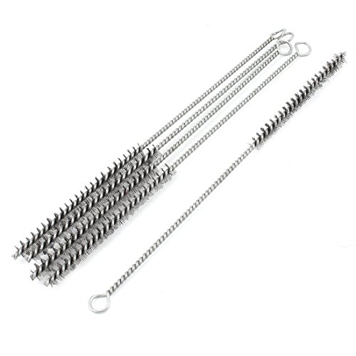 28 cm lang 10 mm Durchmesser Edelstahl Draht Tube Reinigungsbürste 5 PCS