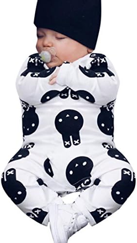 Baby Romper Jumpsuit, Dorame Newborn Kid Baby Rabbit Romper Jumpsuit Boys Girls Outfits Clothes (80/6-12M, White)