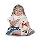 Produktbild JullyeleDEgant 28 Zoll Ganzkörper Weich Silikon Vinyl Babypuppe Handgemachtes Kleinkind Neugeborenes Baby Puppe Spielzeug Mädchen Kinder Puppe Playmate Geschenk Sichere Spielzeug