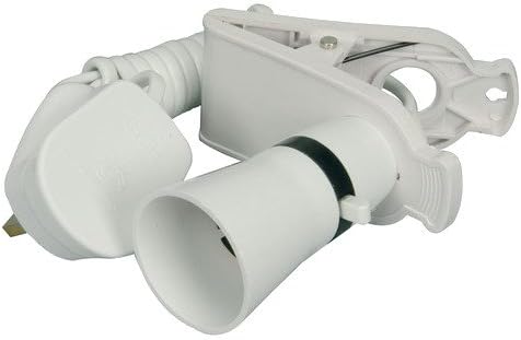 Clip-on Lamp Holder with Extension Lead