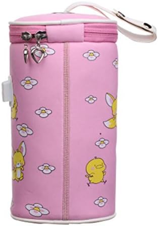 SHYI Baby Bottle Insulation Sets Portable USB Heating Warm Milk Used on the Car , Pink
