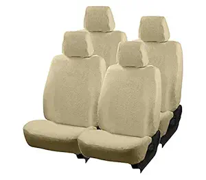 BIGZOOM Cotton Stylish Towel Car Seat Cover for Maruti SX4, Beige