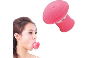 Angzhili Face Slimming Tool, Muscle Lips Trainer, Jaw Exerciser Facial Firming Trainer, Reducing Skin Sagging and Improving Chin Line Exerciser(Pink)