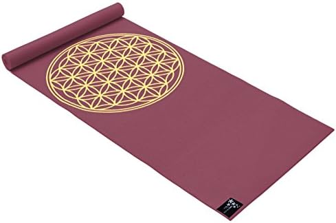 Yogistar Basic Yoga Mat Flower of Life, Unisex, Yogamatte Basic Flower of Life, bordeaux