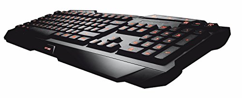 Trust Gaming GXT 280 - Teclado para gaming  iluminado con funci  n anti-ghost  iluminaci  n LED de 3 colores 