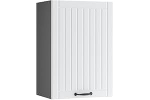 Vicco Armario Colgante Fame-Line, Blanco casa de Campo/Antracita, 50 cm