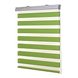 Lichtdurchlässig und blickdicht: Stellen Sie das Rollo ganz nach Ihren Bedürfnissen ein. Die blickdichten Streifen (Höhe ca. 7,5cm) und die durchsichtigen Streifen (Höhe ca. 5cm) können individuell eingestellt werden.