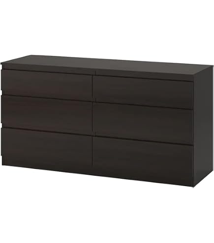 koppang 6 drawer dresser black brown IKEA KOPPANG 6-drawer Dresser, Black-brown
