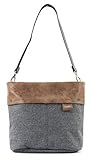 guess tasche stone 1 Steckfach ZWEI Olli OT8 Tasche Damen Umhängetasche Schultertasche 25x23x10 cm (BxHxT), Farbe:, Stone (Grau / Braun), One size