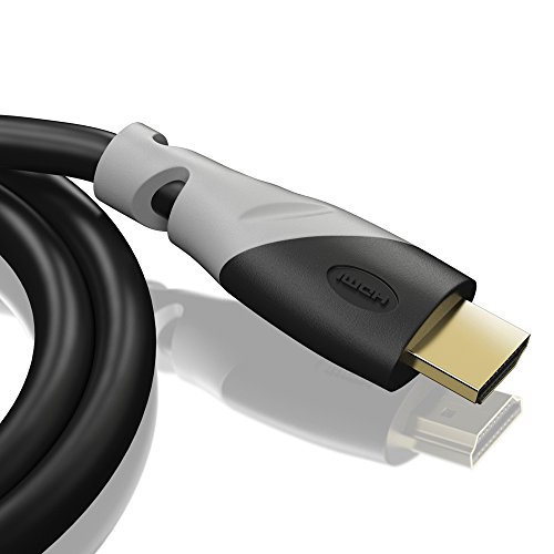 2m – Ultra HD 4k HDMI Kabel 1.4a / 2.0 | High Speed with Ethernet | neues Modell 2015 / Kabel 3 fach geschirmt / inkl. Stecker- und Kontaktschirmung | 4K Ultra HD 2160p / Full HD 1080p | 3D / ARC / CEC | zwei Meter - 4