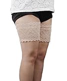 Whobabe Bandelettes, elastic thigh bands that do not scour - Preventing friction on the thighs size E (natural)