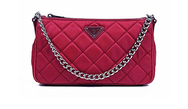 Pochette Prada in Tela Rosa - 14217993