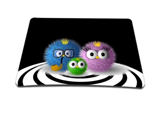 Luxburg® Design XL Gaming Mauspad Mousepad, Motiv: Putzige Familie