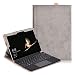 Produktbild Microsoft Surface Go Hülle - PU Lederhülle Schutzhülle Cover Tasche mit Stylus-Halterung für Microsoft Surface Go 25 cm (10 Zoll) 2-in-1 Tablet, Grau (Tastatur und Bleistift Nicht Enthalten)