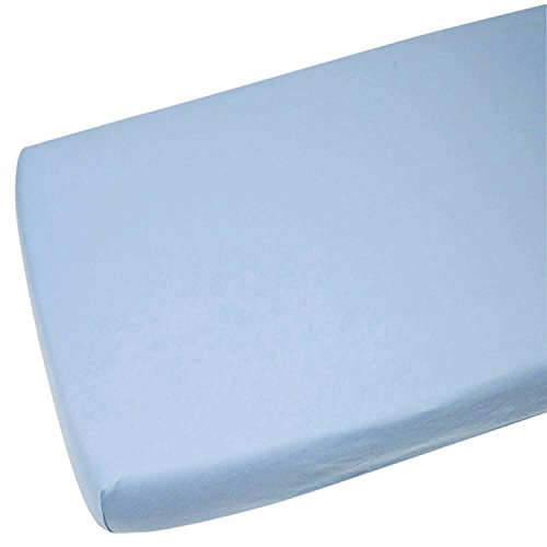 2x Cot Bed Jersey Fitted Sheet For Toddler 100% Cotton 140x70cm Blue