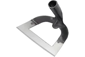 MATYASIGO Azada hueca de mano, azada de deshierbe agrícola de acero al manganeso engrosado, azada para plantar verduras, jardinería, aflojamiento del suelo, herramientas de deshierbe (S:20X15X12CM)