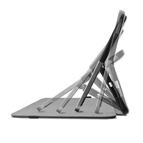 Asus Transformer Mini T102HA Hülle Case -Infiland Ultra Dünn Tri-Fold Smart-Muschel hochwertiges PU Leder Ultra Schlank Superleicht Ständer Smart Shell Cover Schutzhülle Etui Tasche für Asus Transformer Mini T102HA Tablet-PC (mit Auto Schlaf / Wach Funktion, Tablet und Tastatur sind nicht entgehaltet)(Schwarz) - 6