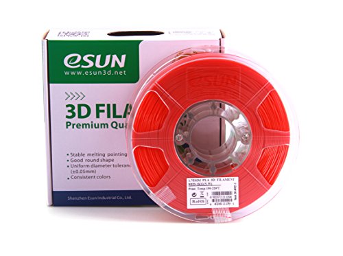 eSun 3D Filament – PLA, 1Kg, 1.75 / 3.00 mm – Verschiedene Farben, Druck Tempe. 190-220℃, für 3D Drucker z.B. MakerBot RepRap MakerGear Ultimaker Mendel Huxlep UP Thing-o-matic, Universal - 4