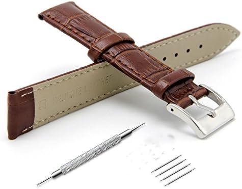 Leather Watch Bands Top Calf Grain Leather Watch Strap 18mm 20mm 22mm for Men and Women