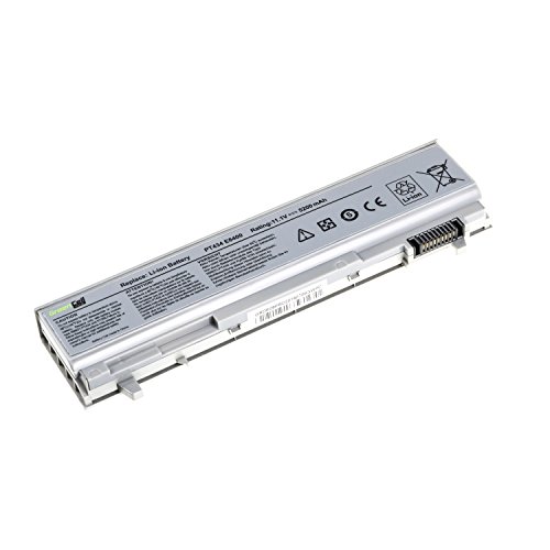 Green Cell® PRO Serie PT434 W1193 4M529 Laptop Akku für Dell Latitude E6400 E6410 E6500 E6510 (Original Samsung SDI Zellen, 6 Zellen, 5200mAh, Silber) - 2