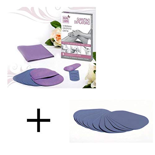 PACK DEPILFARMA GUANTO DEPILATORIO DONNA + RICAMBI GUANTO DEPILATORIO DONNA 10 PZ.
