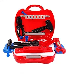 MIMY DIY Portable Tool and Repair Set Toy with Briefcase 19 Accessories | Pretend Play Toy for Boys and Girls