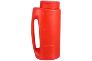 ARTOCT Esparcidor de Mano con Orificio Ajustable, esparcidor de Mano de 2L Agitador de Fertilizante Dispensador de Sal para derretir Hielo Sembradora Agitador para Semillas, Fertilizantes, Sal