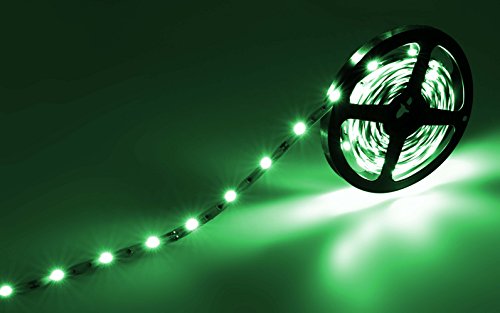 LED Streifen 2m RGB Set mit Steckernetzteil und Infrarot-Fernbedienung (RGB LED Strip 2 Meter – bunt,mehrfarbig,Weiß-Modus,Farbwechsel – 30LED/m, IP20, 12V SELV, 24W-Netzteil, IR Controller und Fernbedienung mit 44 Tasten) – ideal als Ambiente-Beleuchtung, Wohnzimmer-Beleuchtung, Schlafzimmer-Beleuchtung, Kinderzimmer-Beleuchtung, langlebig, günstig und energieeffizient - 3