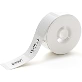 NIIMBOT Termal Etiketler (0.65" x 1.2") D11/D110/D101 Etiket Makinesi i&ccedil;in Kendinden Yapışkanlı Yazıcı Etiket Kağıdı, 1 Rulo 