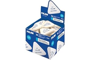 MILAN Caja 36 gomas triangulares 4836 blancas