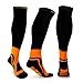 Produktbild Kompressionssocken für Männer und Frauen, Socken und Reise-Socken für Laufen, Fliegen, Krankenschwestern, Schwangerschaft, Marathon, Radfahren, Wandern-Relief Muskelschmerzen, stimulieren Blutkreislauf und beschleunigen Bewegung Recovery-Orange