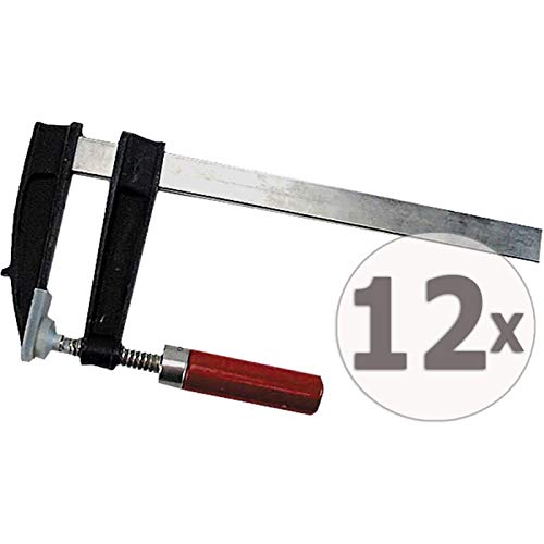 Preisvergleich Produktbild Gardopia Sparpaket: Brema Schraubzwinge 80x200 Temperguss 12 Stück