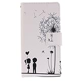 Handyhülle Sony Xperia XZ Leder, Bookstyle Handytasche Flip Case für Sony Xperia XZ Smartphone, Moon mood® Ledertasche Brieftasche für Sony Xperia XZ PU Leder Hülle Wallet Case Folio Schutzhülle Schutz Schale Cover BookStyle Standfunktion Karteneinschub und Magnetverschluß Etui Flip Case Handyhüllen für Sony XZ Bumper - 