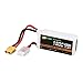 Produktbild HermosaUKnight XF Power 11.1V 1500mAh 30C 3S 3S1P Lipo-Batterie XT60 Stecker wiederaufladbar für RC FPV Racing Drone Hubschrauber Auto Boot Model-White & Black