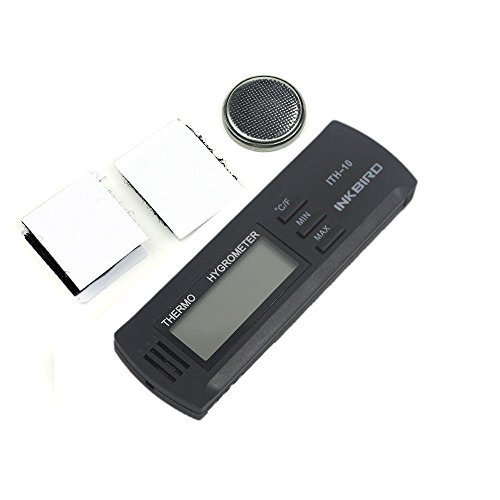 Inkbird ITH-10 Mini Portatil Medidor Temperatura Humedad, LCD Pantalla Termómetro Higrómetro Digital para Sala, Dormitorio, Caja de Cigarro y Reptiles Terrarios